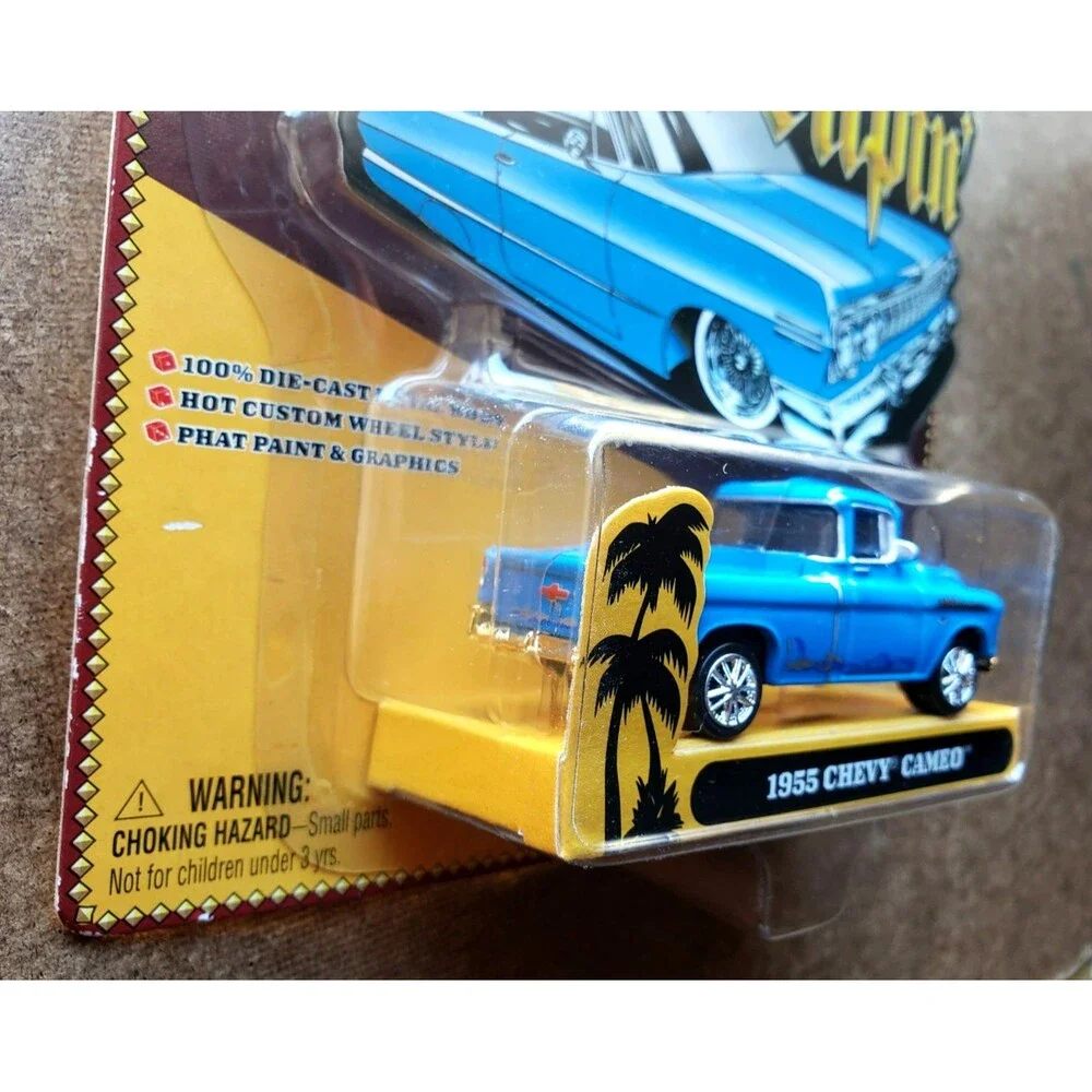 2003 Johnny Lightning 1955 CHEVY CAMEO SCRAPIN’ Blue Chevrolet Pickup Truck 1:64